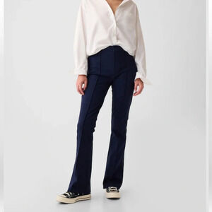 Gap Navy Blue High Rise BiStretch Flare Pants